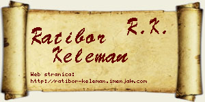 Ratibor Keleman vizit kartica